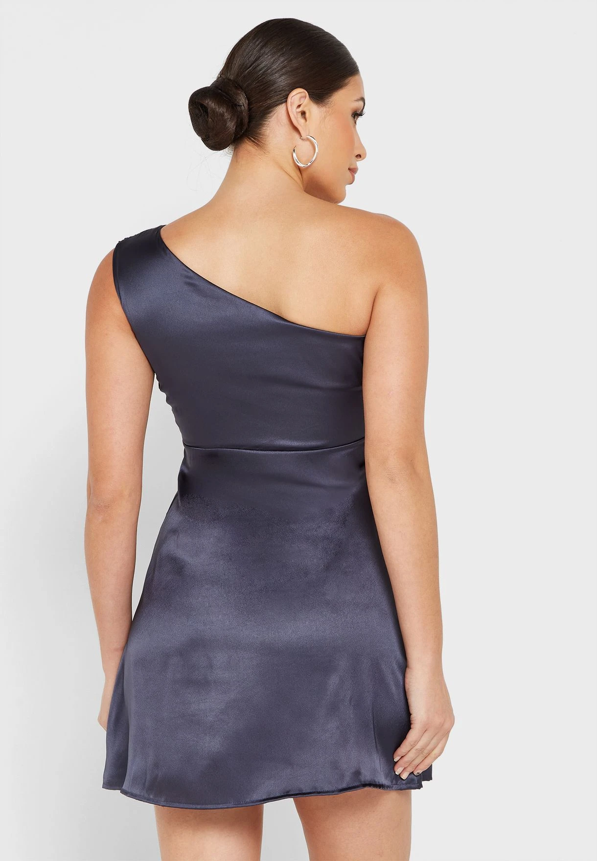 One Shoulder Tie Detail Dress 2 One Shoulder Tie Detail Dress - Image 2