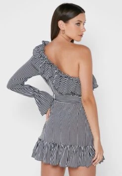 One Shoulder Ruffle Detail Dress 5 One Shoulder Ruffle Detail Dress -Silk Bloom Dresses Store 2 zoom desktop 30