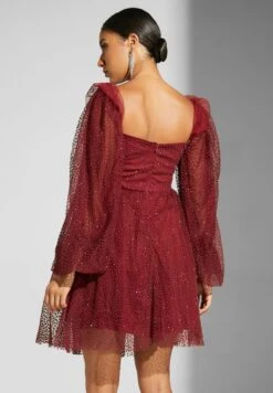 Sweetheart Neck Puff Sleeve Dress 5 Sweetheart Neck Puff Sleeve Dress -Silk Bloom Dresses Store 2 zoom desktop 337