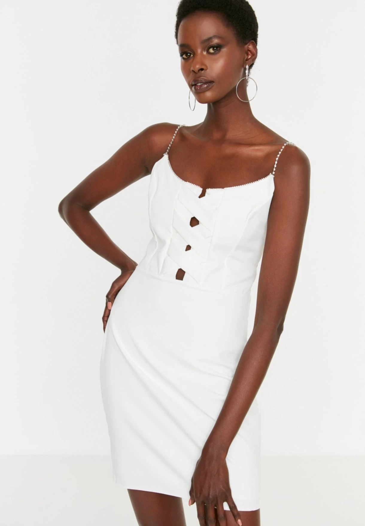 Trendyol Strappy Button Detail Dress 2 Trendyol Strappy Button Detail Dress - Image 2