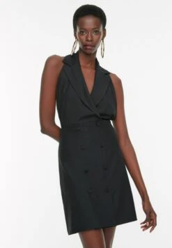 Trendyol Double Breasted Knitted Dress -Silk Bloom Dresses Store 2 zoom desktop 356