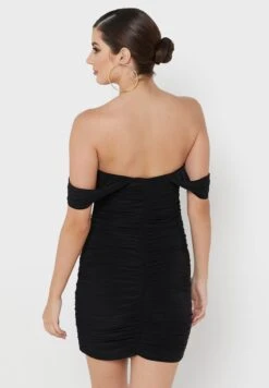 Draped Detailed Sleeve Mini Dress 5 Draped Detailed Sleeve Mini Dress -Silk Bloom Dresses Store 2 zoom desktop 359