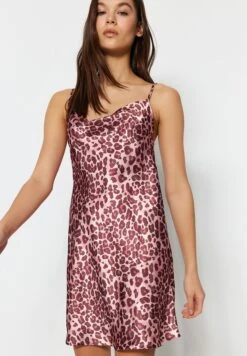 Trendyol Cowl Neck Floral Print Dress -Silk Bloom Dresses Store 2 zoom desktop 376