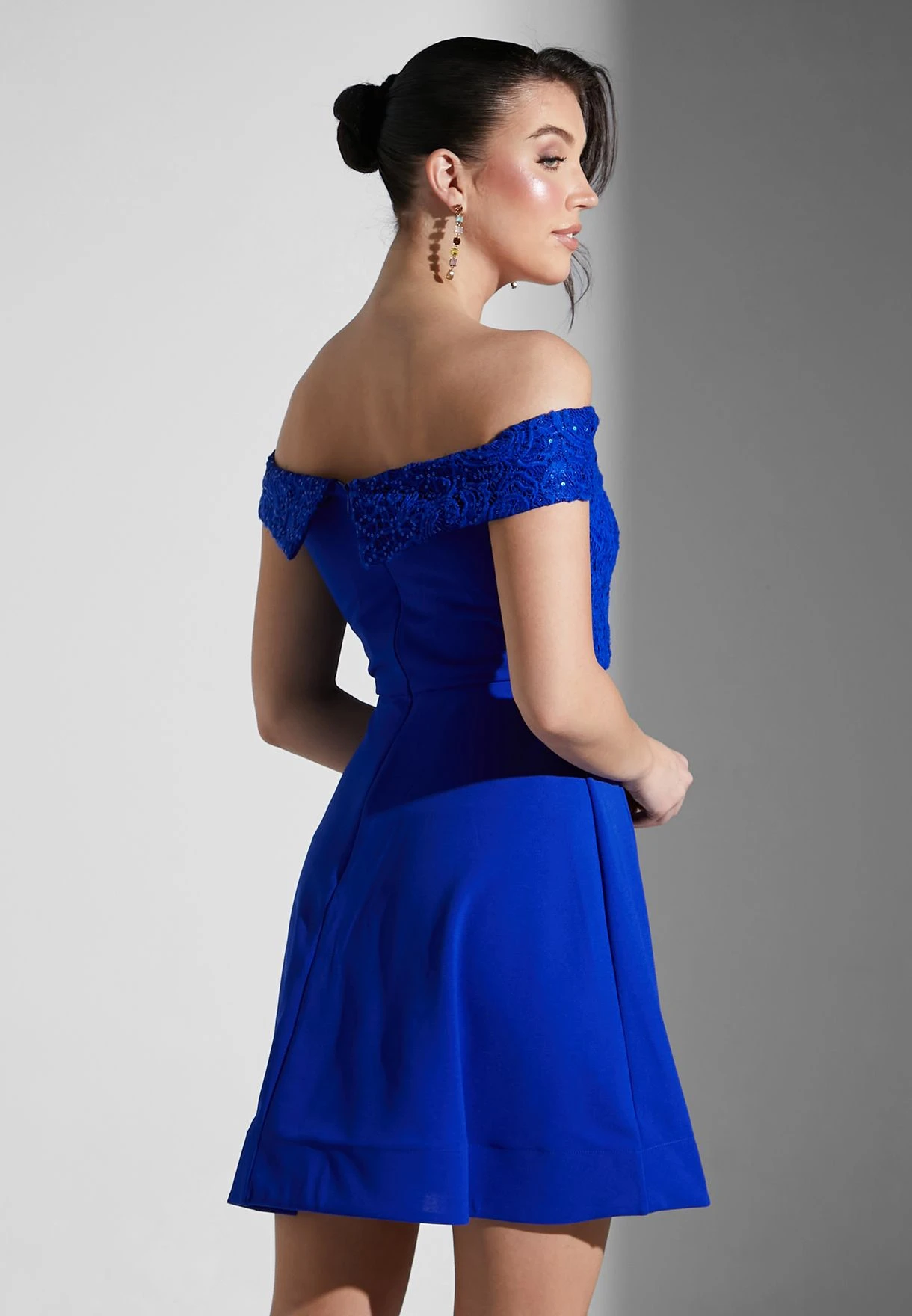 Bardot Pleated Skater Dress 2 Bardot Pleated Skater Dress - Image 2