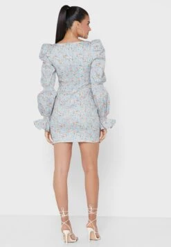 Balloon Sleeve Bodycon Dress 5 Balloon Sleeve Bodycon Dress -Silk Bloom Dresses Store 2 zoom desktop 405