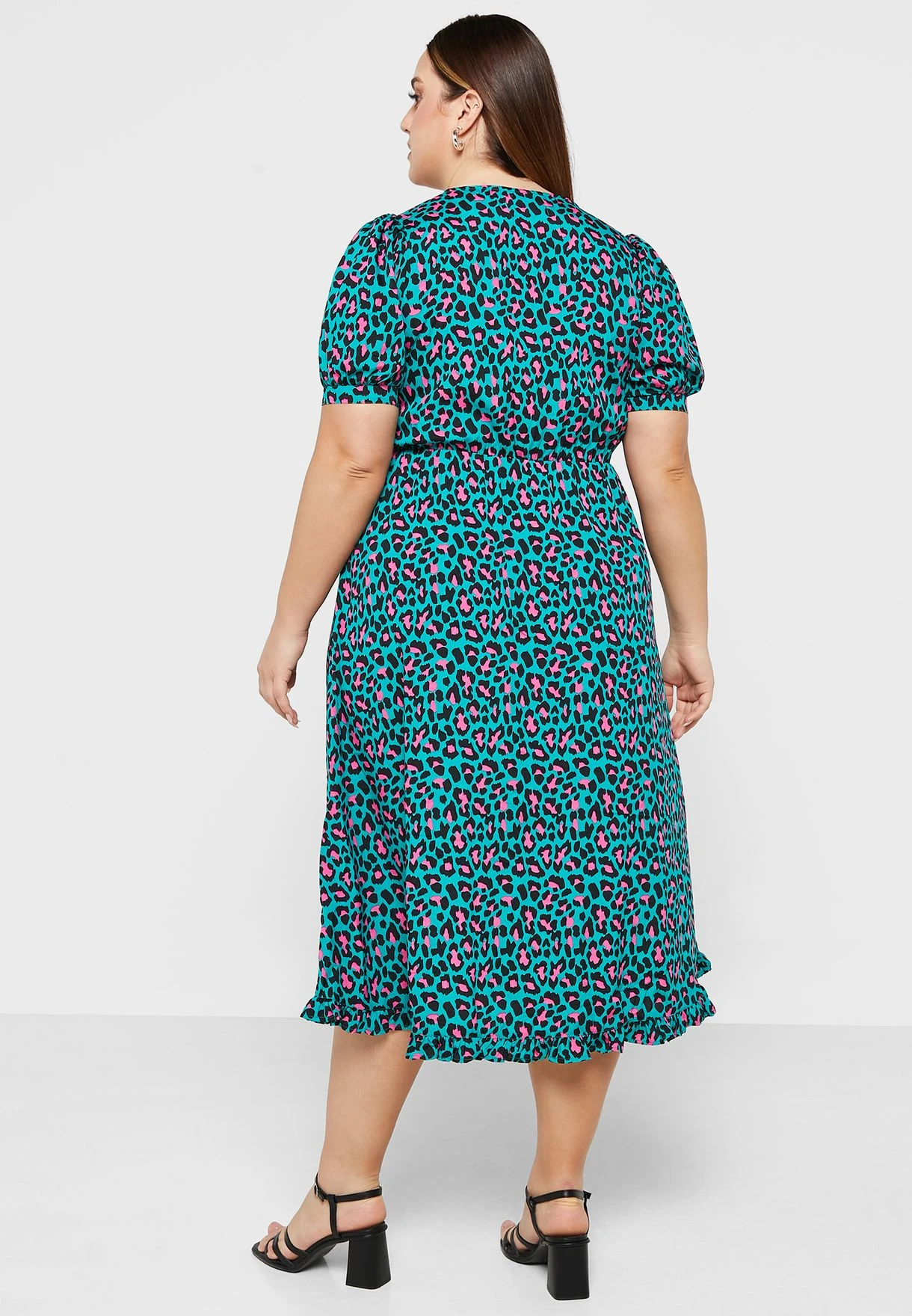 Printed Puff Sleeve Dress 2 Printed Puff Sleeve Dress - Image 2
