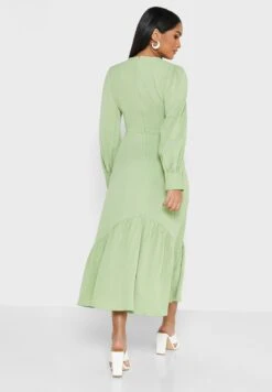 ELLA Bishop Sleeve Flare Dress -Silk Bloom Dresses Store 2 zoom desktop 527