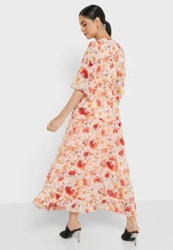 ELLA Flute Sleeve Floral Dress 5 ELLA Flute Sleeve Floral Dress -Silk Bloom Dresses Store 2 zoom desktop 531