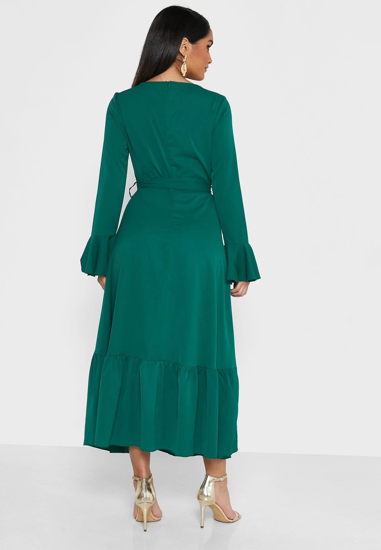 ELLA Self Tie Flare Dress 2 ELLA Self Tie Flare Dress - Image 2