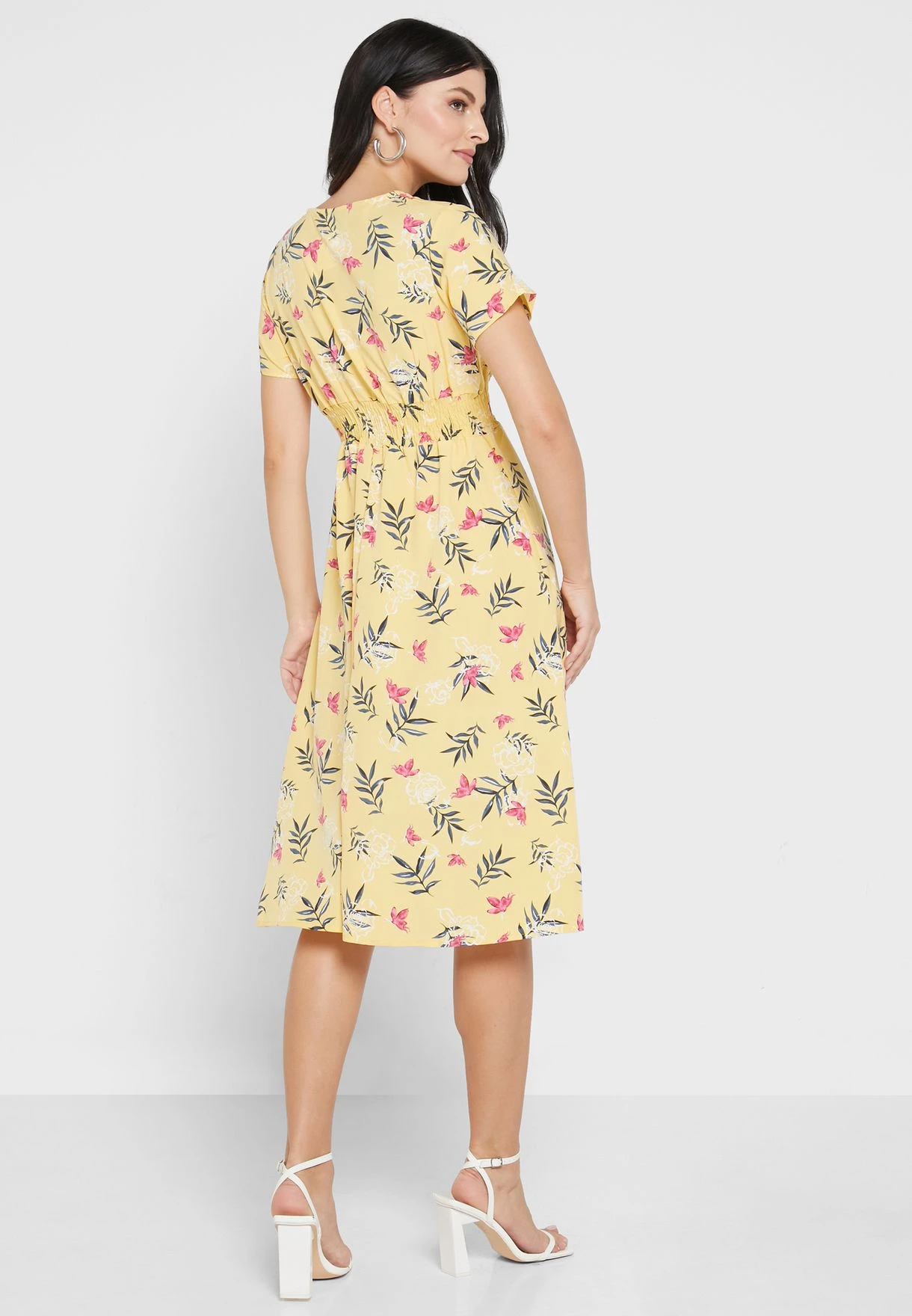 ELLA Printed V Neck Dress 2 ELLA Printed V Neck Dress - Image 2