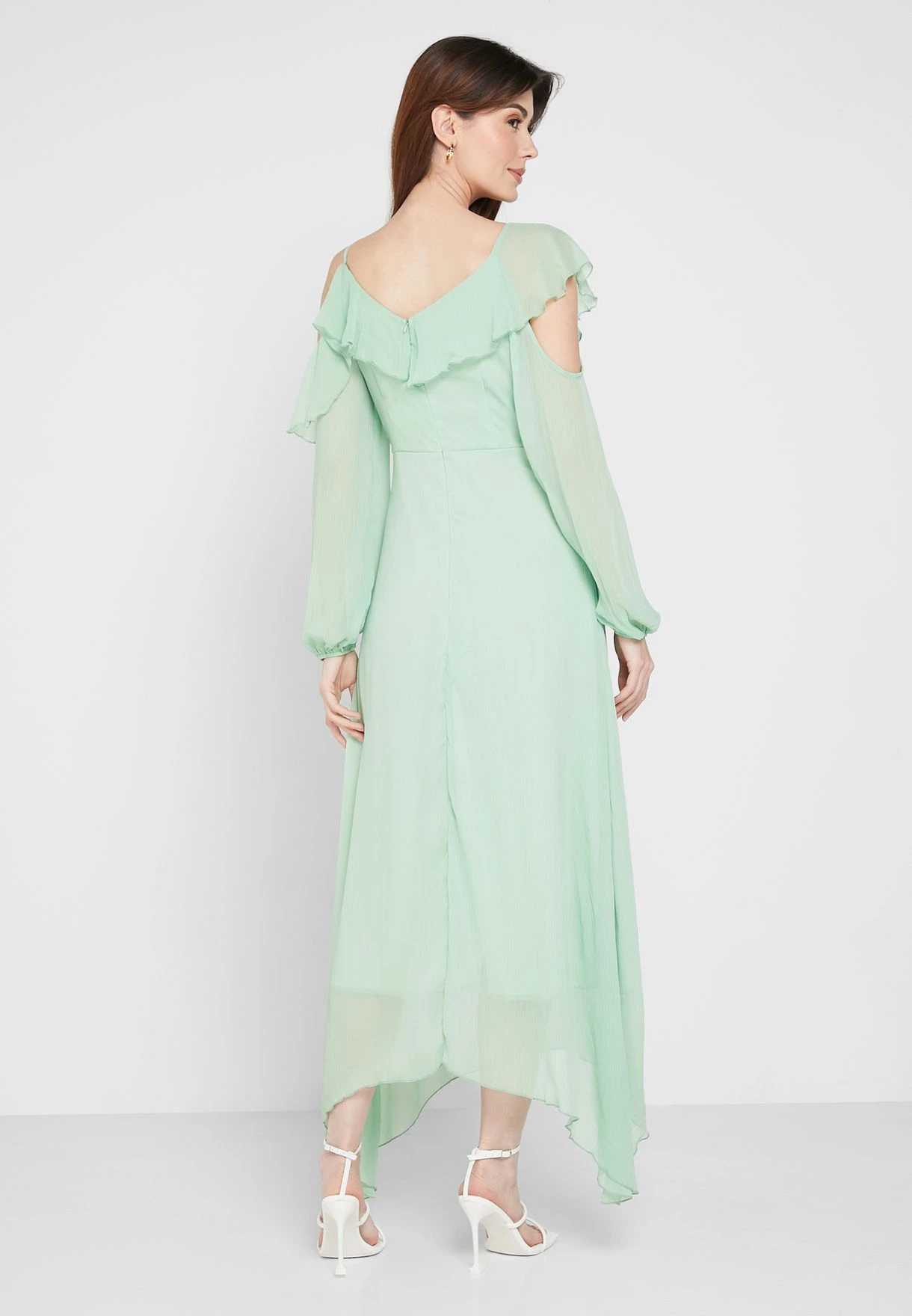 ELLA Cold Shoulder Ruffle Dress 2 ELLA Cold Shoulder Ruffle Dress - Image 2