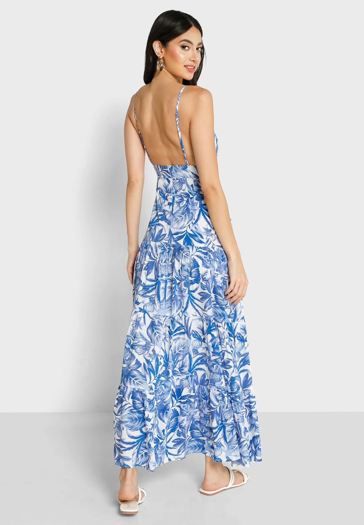 ELLA Plunge Neck Cutout Detail Dress 2 ELLA Plunge Neck Cutout Detail Dress - Image 2