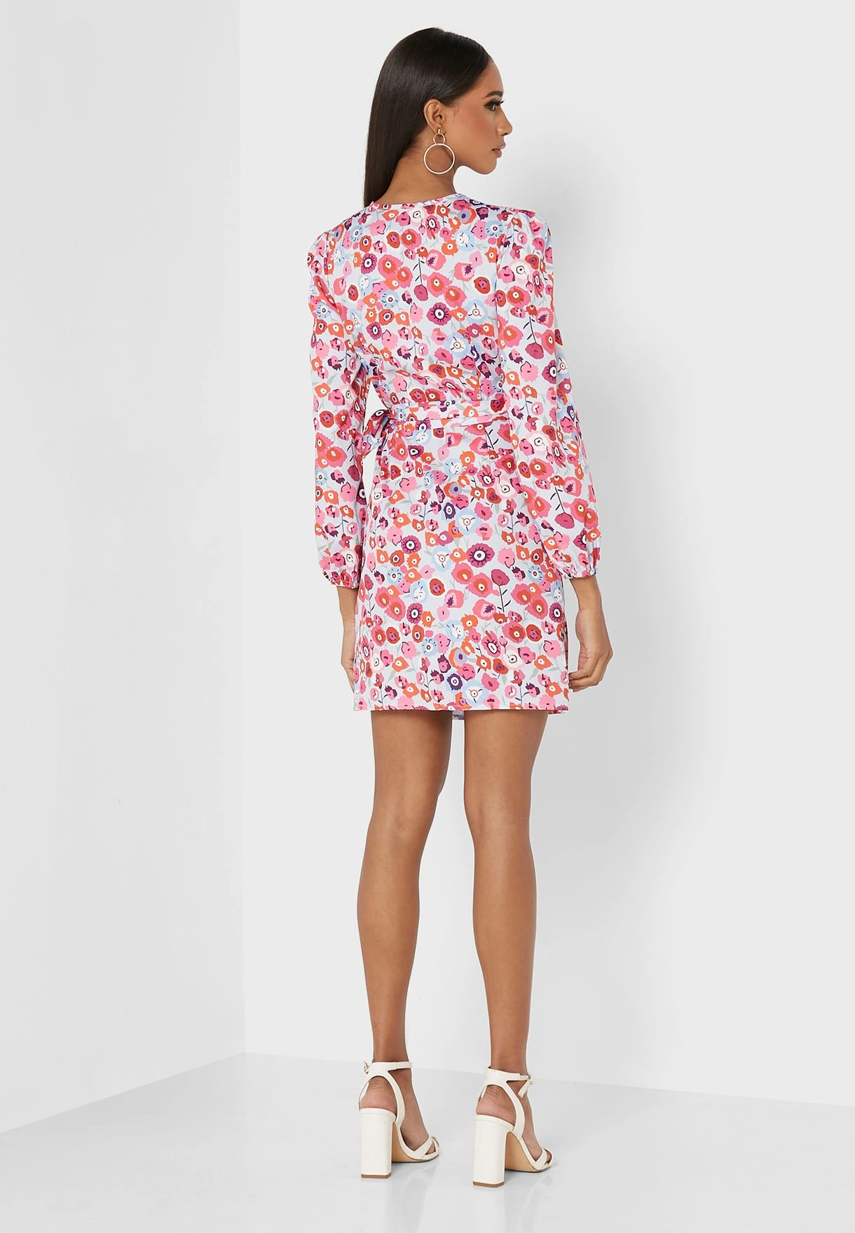 ELLA Printed Gathered Detail Dress 2 ELLA Printed Gathered Detail Dress - Image 2