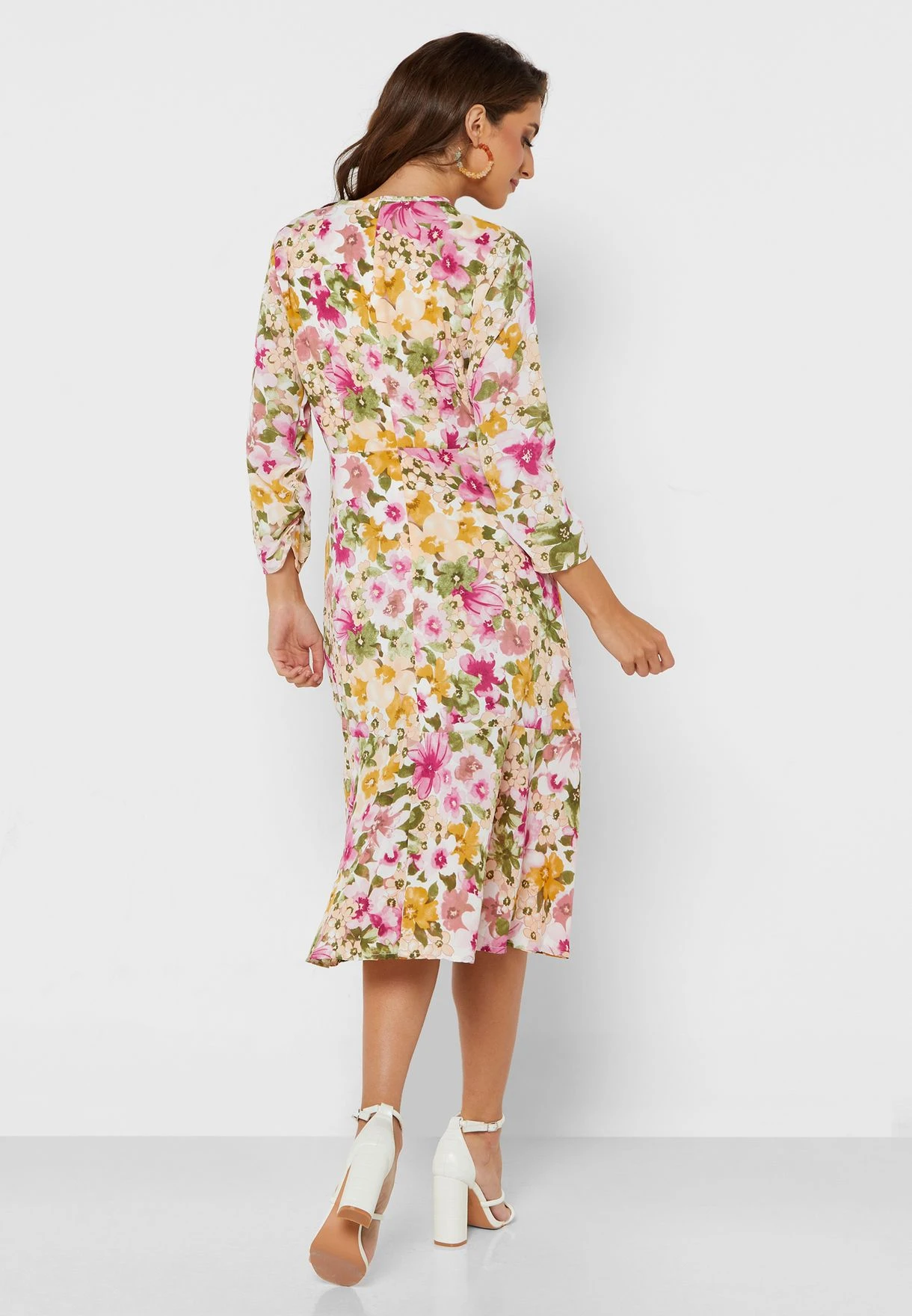 ELLA Gathered Floral Dress 2 ELLA Gathered Floral Dress - Image 2