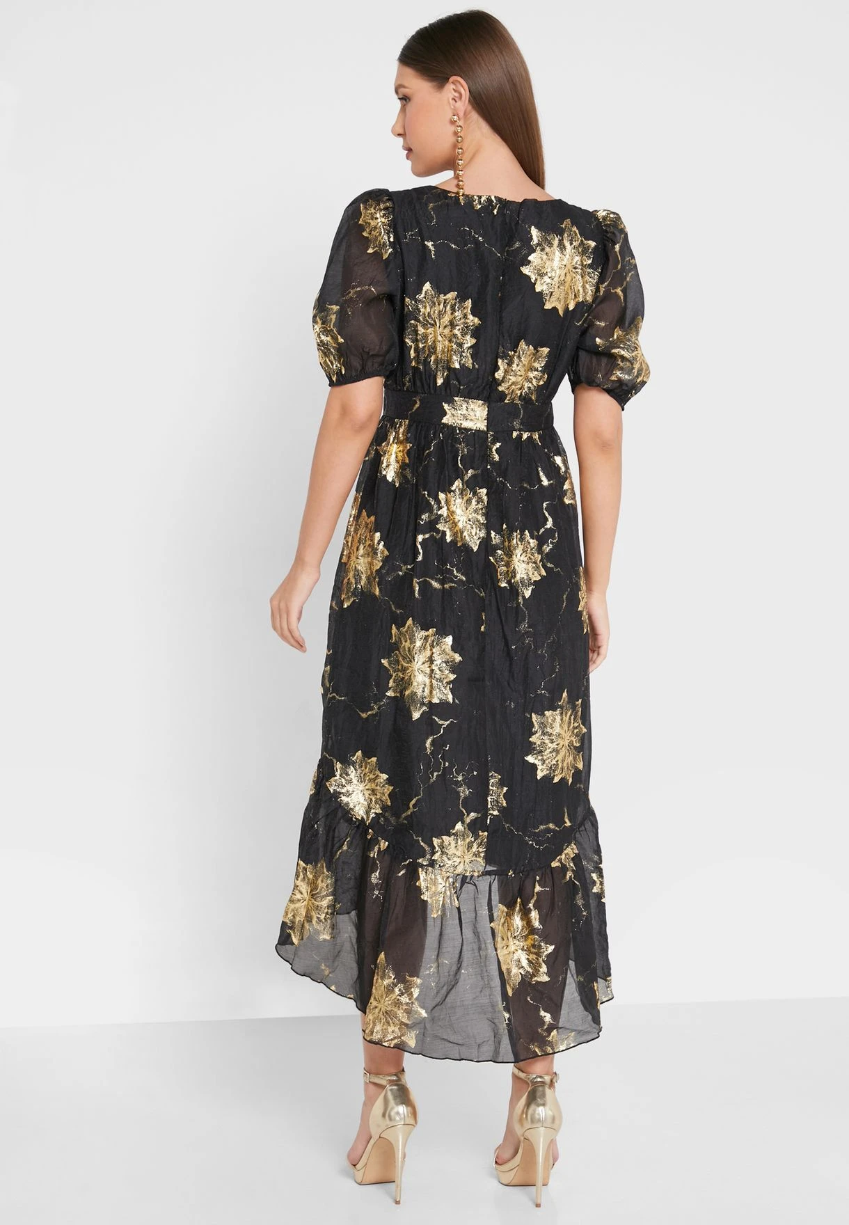 ELLA Asymmetrical Hem Ruffled Dress 2 ELLA Asymmetrical Hem Ruffled Dress - Image 2