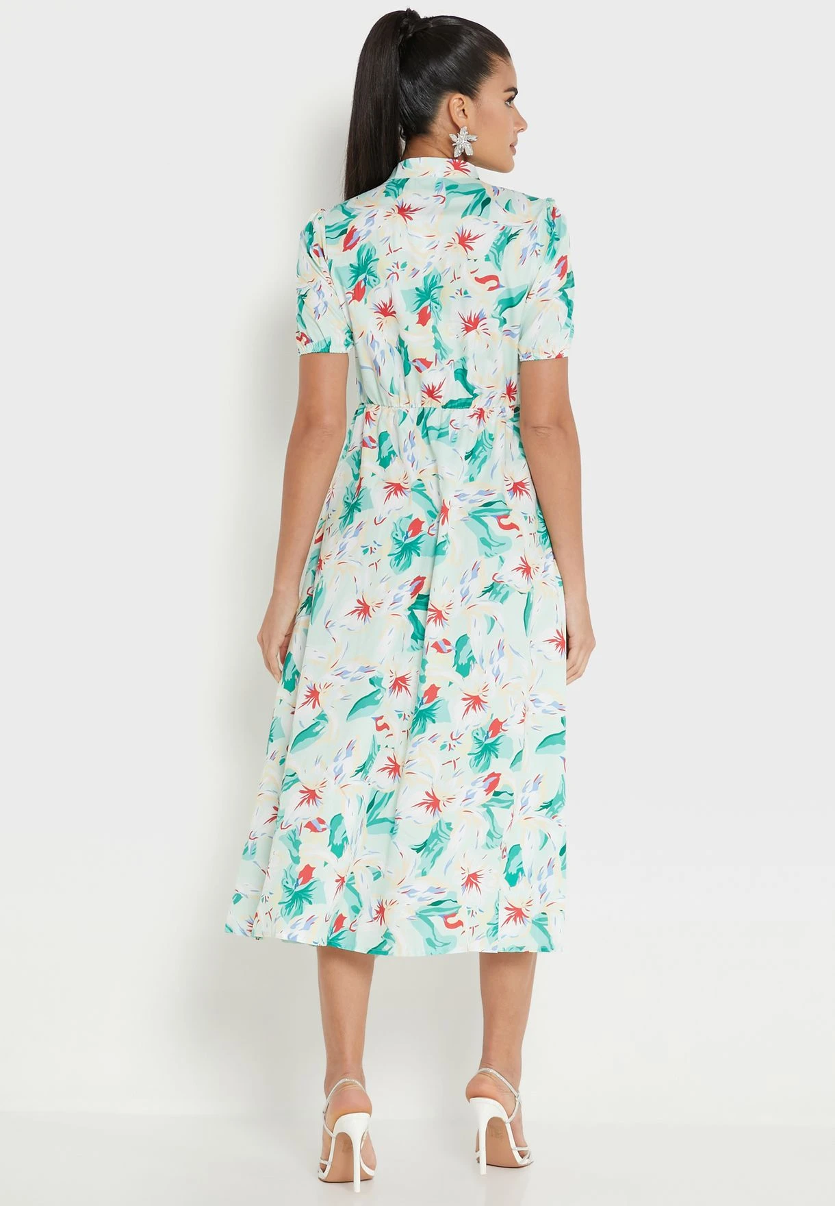 ELLA High Neck Printed Dress 2 ELLA High Neck Printed Dress - Image 2