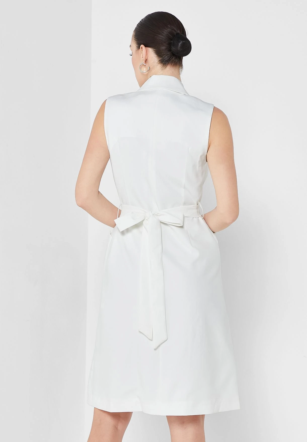 Tie Detail Buttoned Dress 2 Tie Detail Buttoned Dress - Image 2