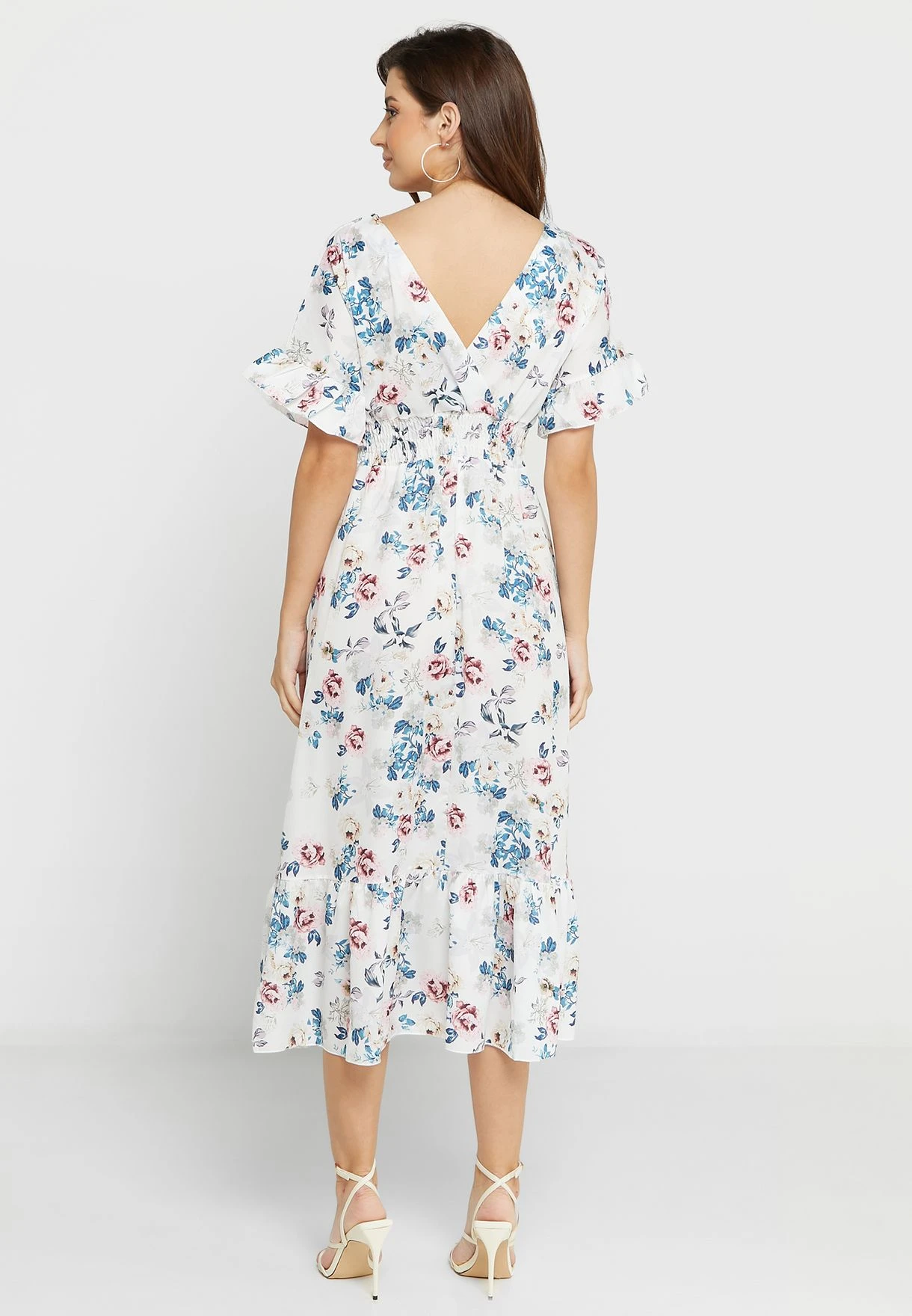 ELLA Plunge Printed Dress 2 ELLA Plunge Printed Dress - Image 2