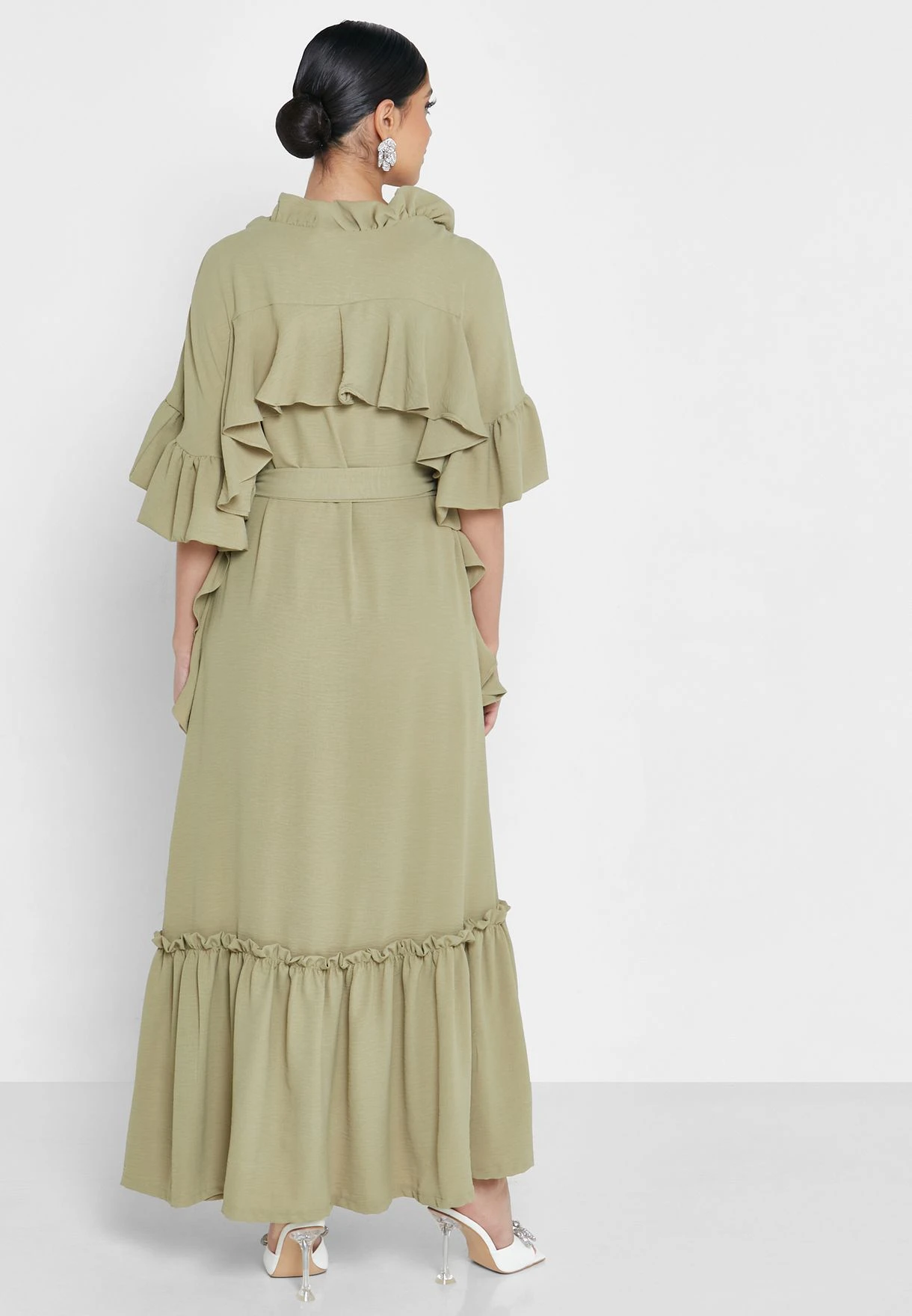 Tiered Ruffle Detail Dress 2 Tiered Ruffle Detail Dress - Image 2