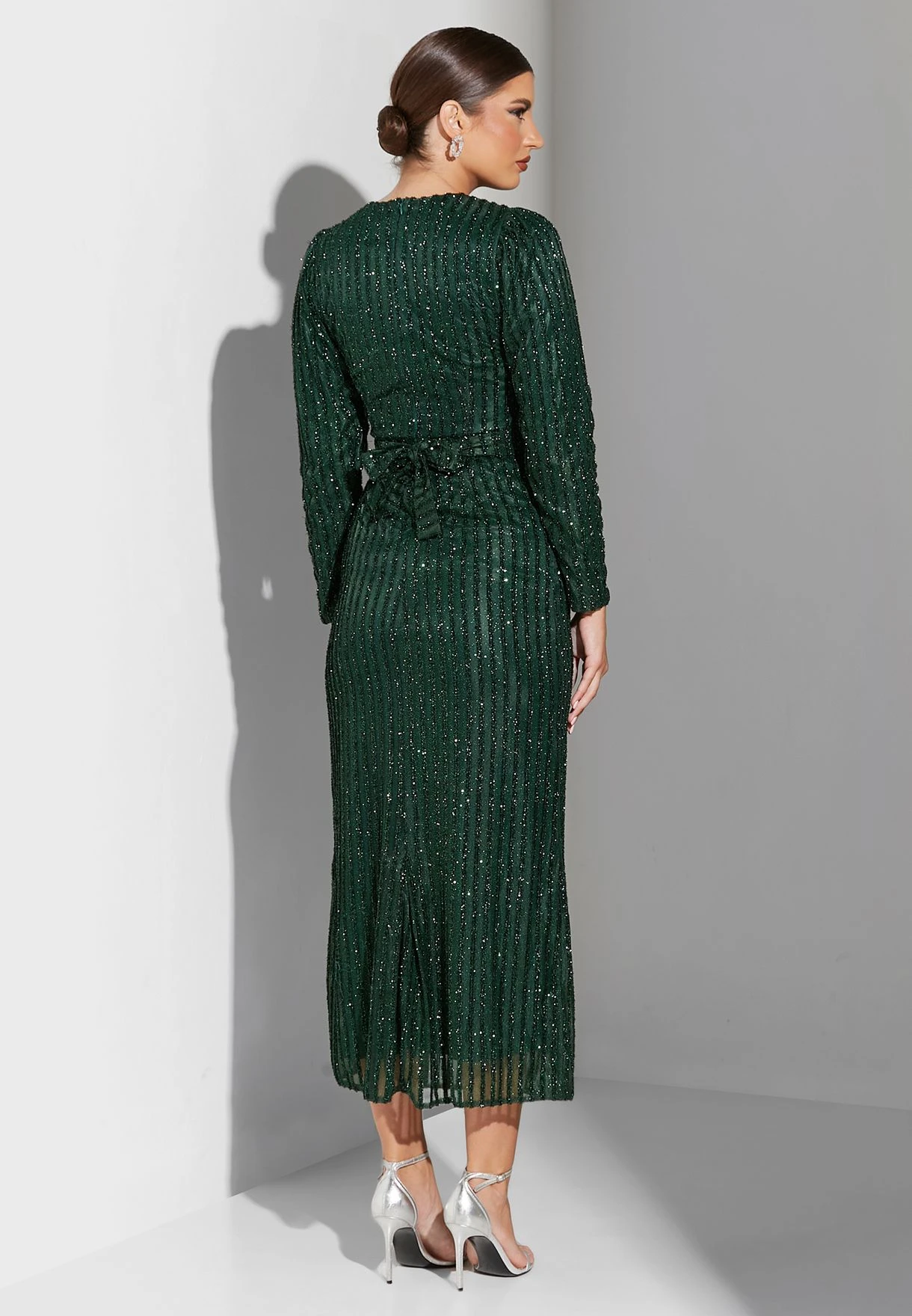 Belted Shimmer Dress 2 Belted Shimmer Dress - Image 2