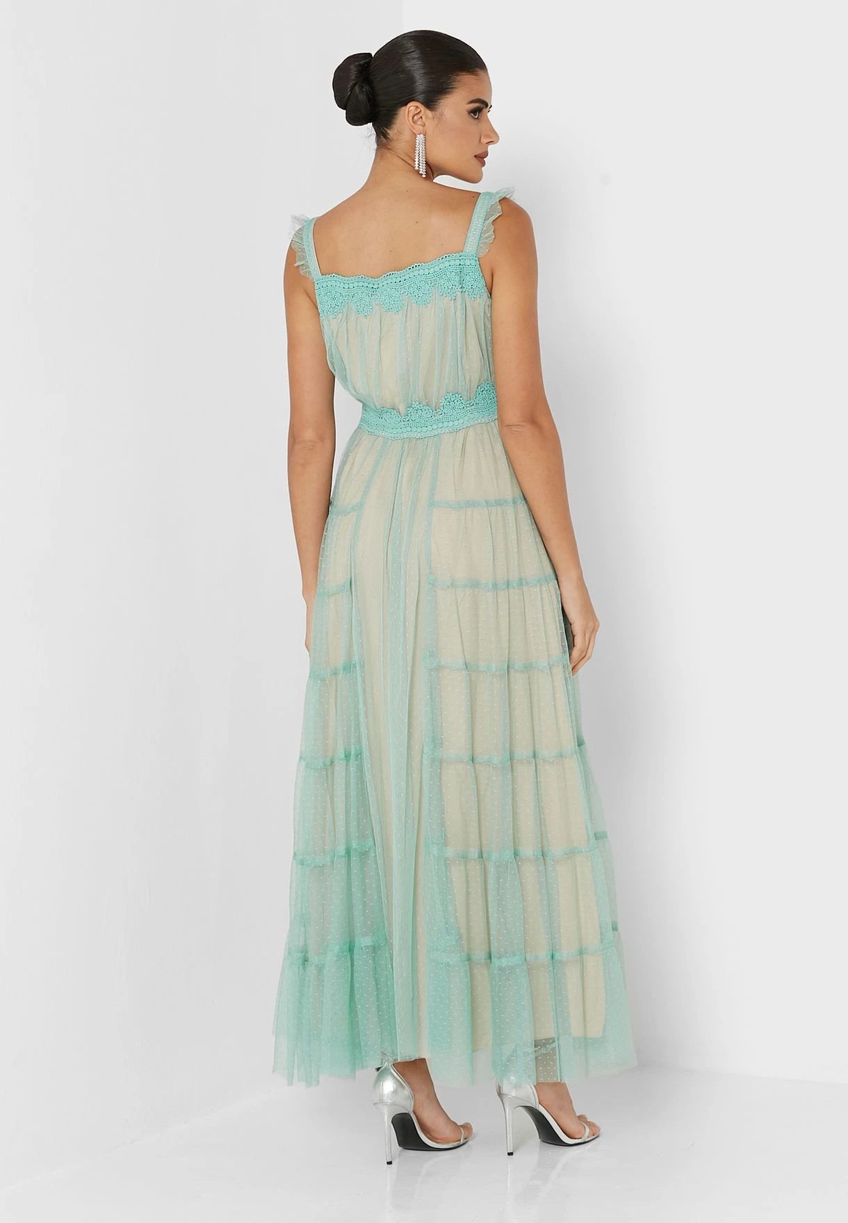 Ruffle Lace Detail Dress 2 Ruffle Lace Detail Dress - Image 2