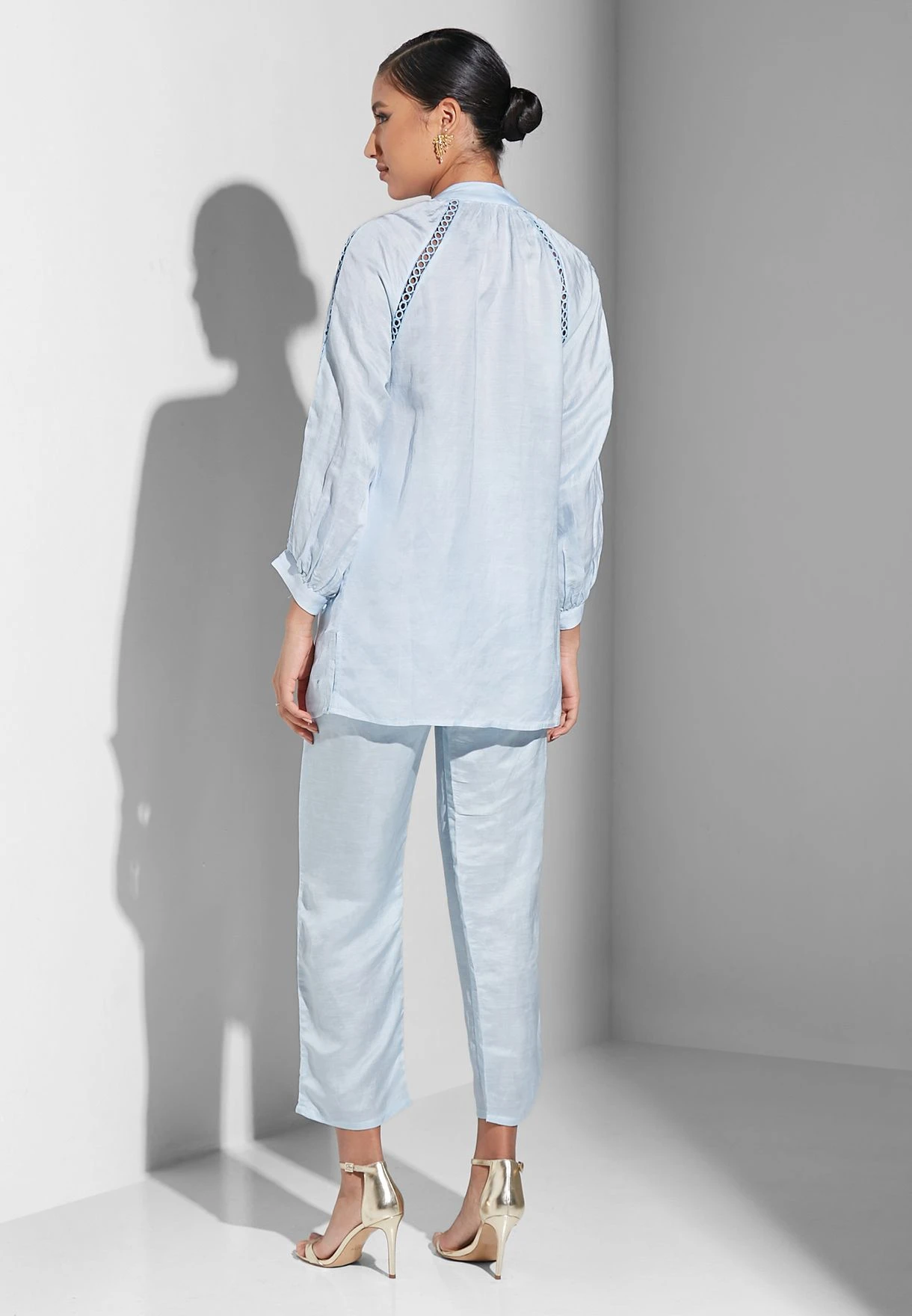 Embroidered Button Detail And Pants Set 2 Embroidered Button Detail And Pants Set - Image 2