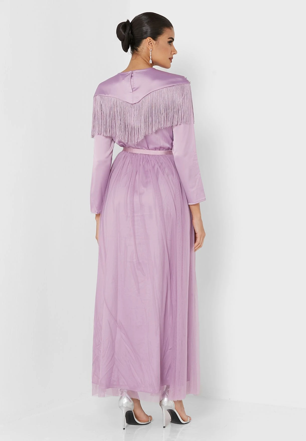 Belted Embellished Plisse Dress 2 Belted Embellished Plisse Dress - Image 2