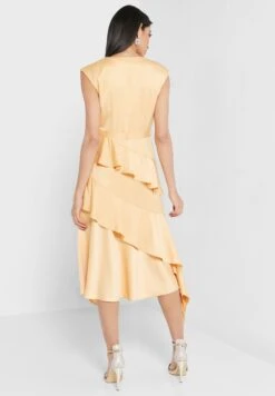 Asymmetric Ruffle Detail Dress 5 Asymmetric Ruffle Detail Dress -Silk Bloom Dresses Store 2 zoom desktop 753