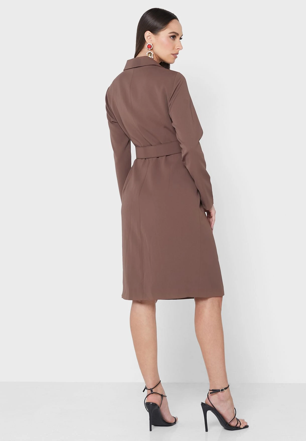 Belted Pocket Detail Dress 2 Belted Pocket Detail Dress - Image 2