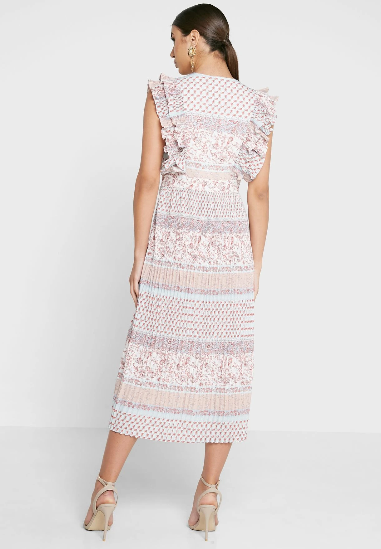 Tiered Ruffle Sleeve Dress 2 Tiered Ruffle Sleeve Dress - Image 2