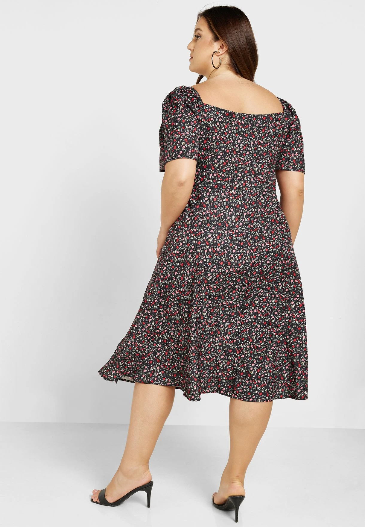 Sweetheart Neck Side Slit Dress 2 Sweetheart Neck Side Slit Dress - Image 2