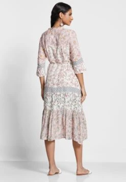 Pleated Hem Printed Dress 5 Pleated Hem Printed Dress -Silk Bloom Dresses Store 2 zoom desktop 888