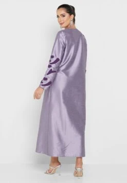 Embroidered Sleeve Drawstring Dress -Silk Bloom Dresses Store 2 zoom desktop 926