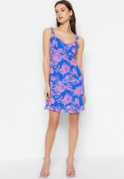 Trendyol Floral Print Ruffle Hem Dress 10 Trendyol Floral Print Ruffle Hem Dress -Silk Bloom Dresses Store 2 zoom desktop 93
