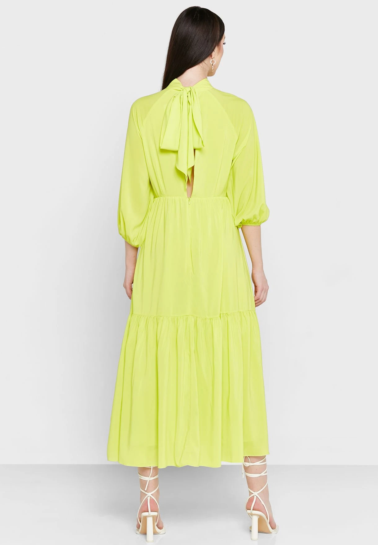 Glamorous Ruffle Detail Puff Sleeve Dress 2 Glamorous Ruffle Detail Puff Sleeve Dress - Image 2