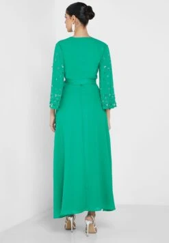 Embellished Sleeve Wrap Dress 5 Embellished Sleeve Wrap Dress -Silk Bloom Dresses Store 2 zoom desktop 954