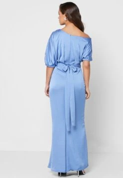 Cape Sleeve Ruched Dress -Silk Bloom Dresses Store 2 zoom desktop 964