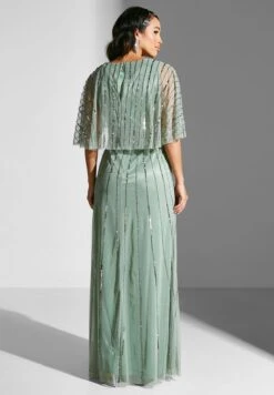 Cape Detail Embellished Dress -Silk Bloom Dresses Store 2 zoom desktop 972