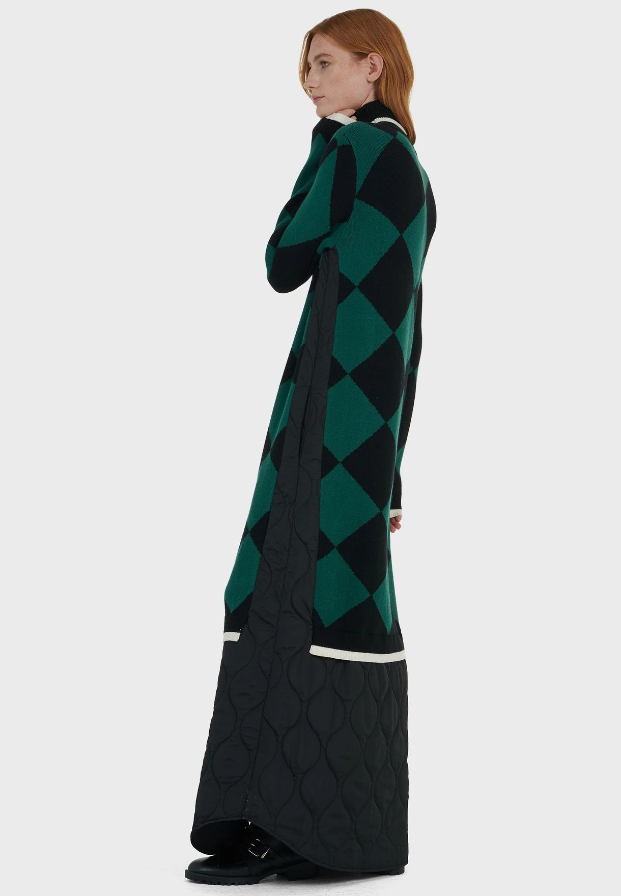 Quilted Knitted Dress 3 Quilted Knitted Dress - Image 3