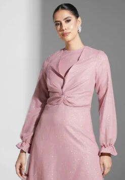 Twist Detail Shimmer Dress 6 Twist Detail Shimmer Dress -Silk Bloom Dresses Store 3 zoom desktop 1027