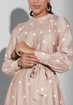 Polka Dot Belted Dress -Silk Bloom Dresses Store 3 zoom desktop 1034