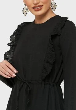 Solid Frilled Effect Dress -Silk Bloom Dresses Store 3 zoom desktop 1049