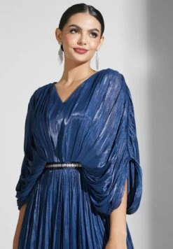 Shimmer Dress With Drape Detail -Silk Bloom Dresses Store 3 zoom desktop 1050