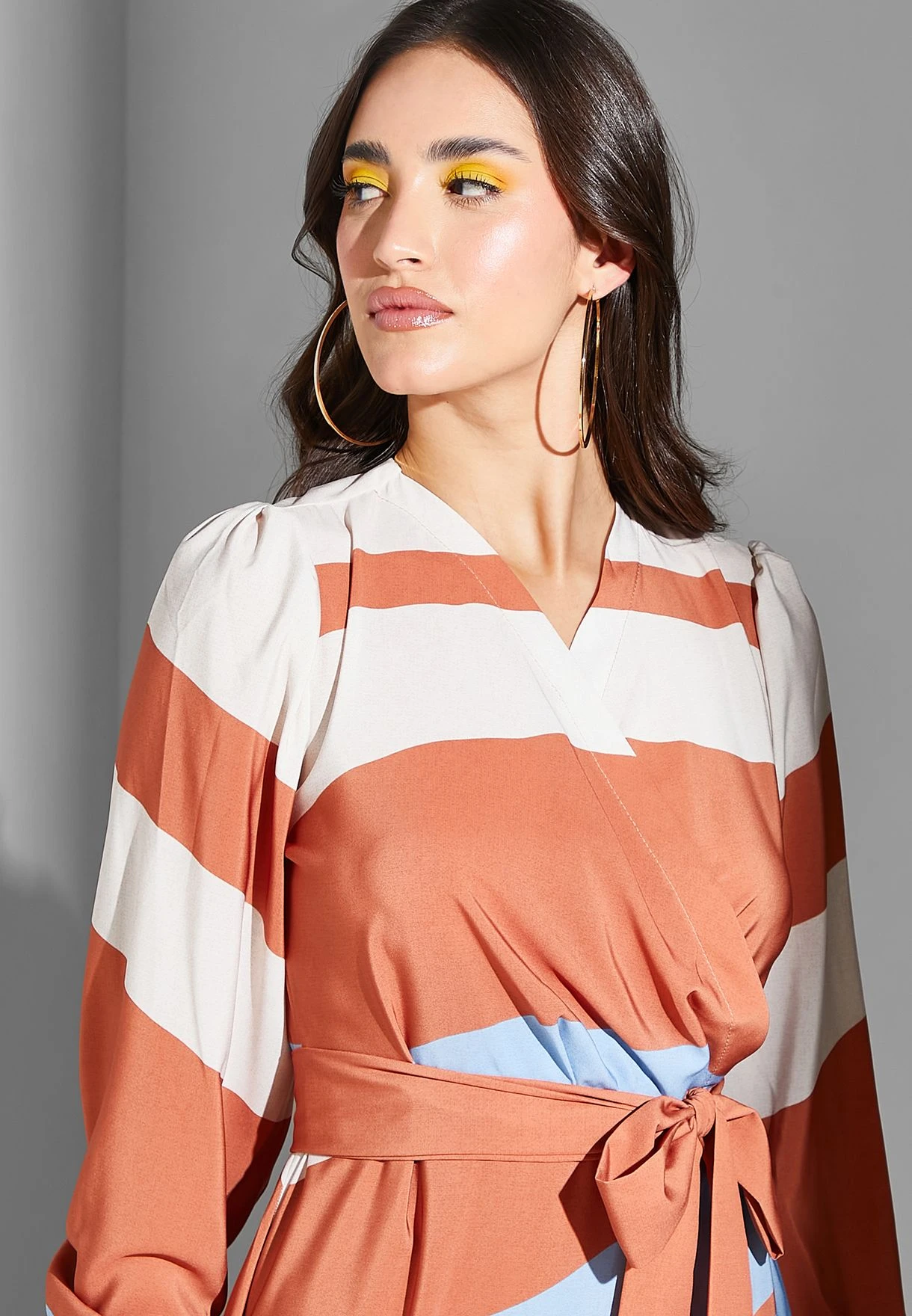 Abstract Print Belted Dress 3 Abstract Print Belted Dress - Image 3