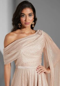 Belted Cape Sleeve Asymmetric Dress 7 Belted Cape Sleeve Asymmetric Dress -Silk Bloom Dresses Store 3 zoom desktop 1073