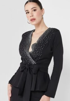 Surplice Neck Belted Dress 6 Surplice Neck Belted Dress -Silk Bloom Dresses Store 3 zoom desktop 1081