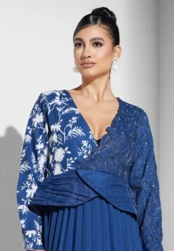 Surplice Neck Plisse Dress 6 Surplice Neck Plisse Dress -Silk Bloom Dresses Store 3 zoom desktop 1086