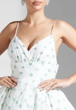 Printed Strappy Ruffle Dress 6 Printed Strappy Ruffle Dress -Silk Bloom Dresses Store 3 zoom desktop 1090