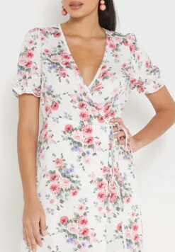 ELLA Printed Crossed Over Dress 6 ELLA Printed Crossed Over Dress -Silk Bloom Dresses Store 3 zoom desktop 1094