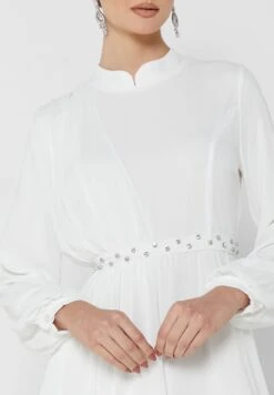 Pleated Solid Dress -Silk Bloom Dresses Store 3 zoom desktop 1096